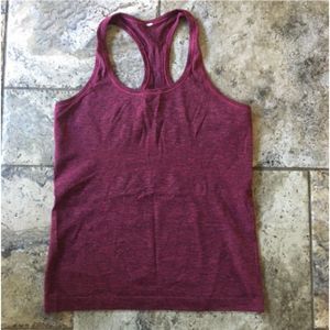 Lululemon Purple/Red Swiftly Tank Top.